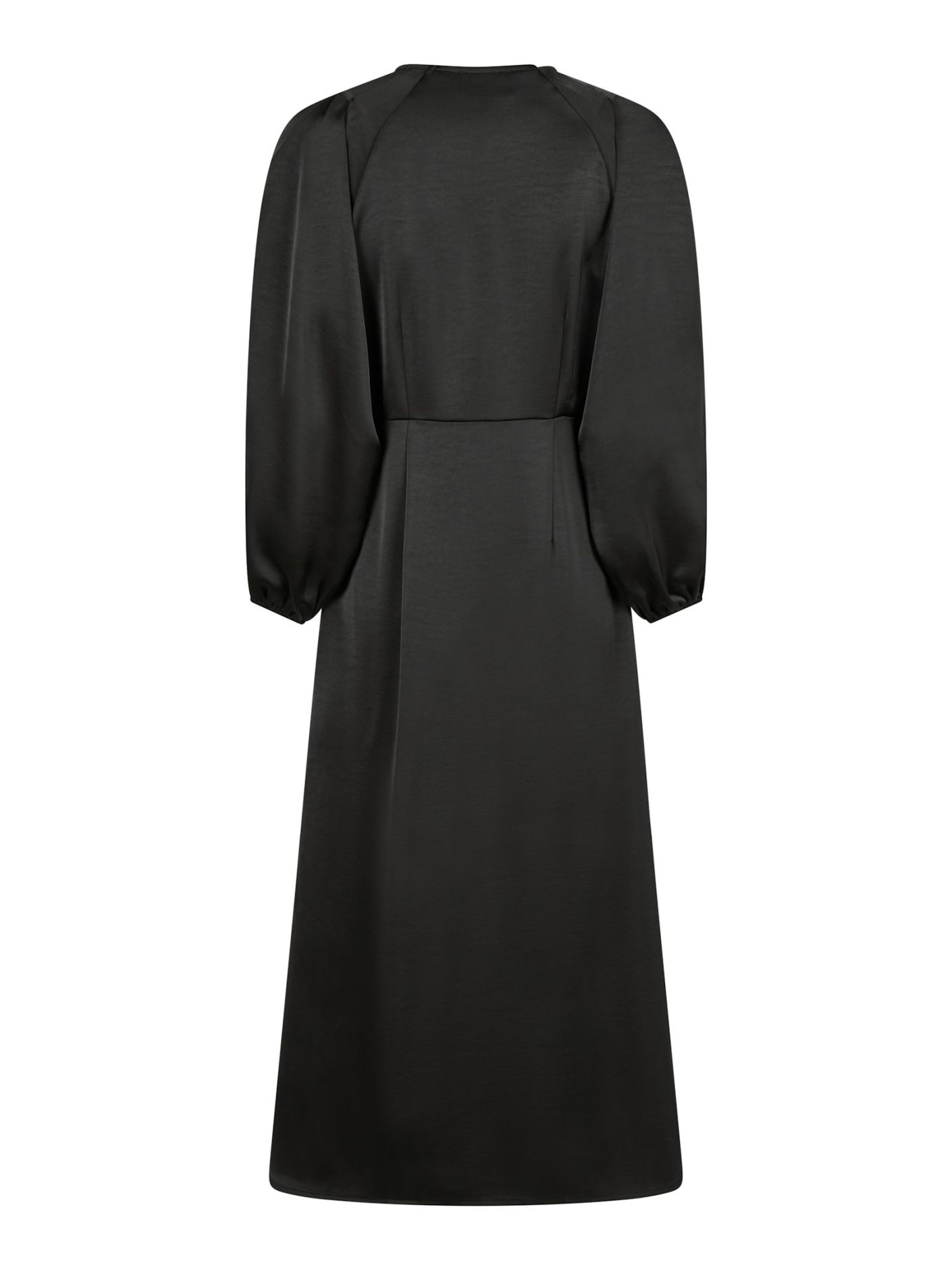 Neo Noir - Isobel Heavy Sateen Dress Black - 5