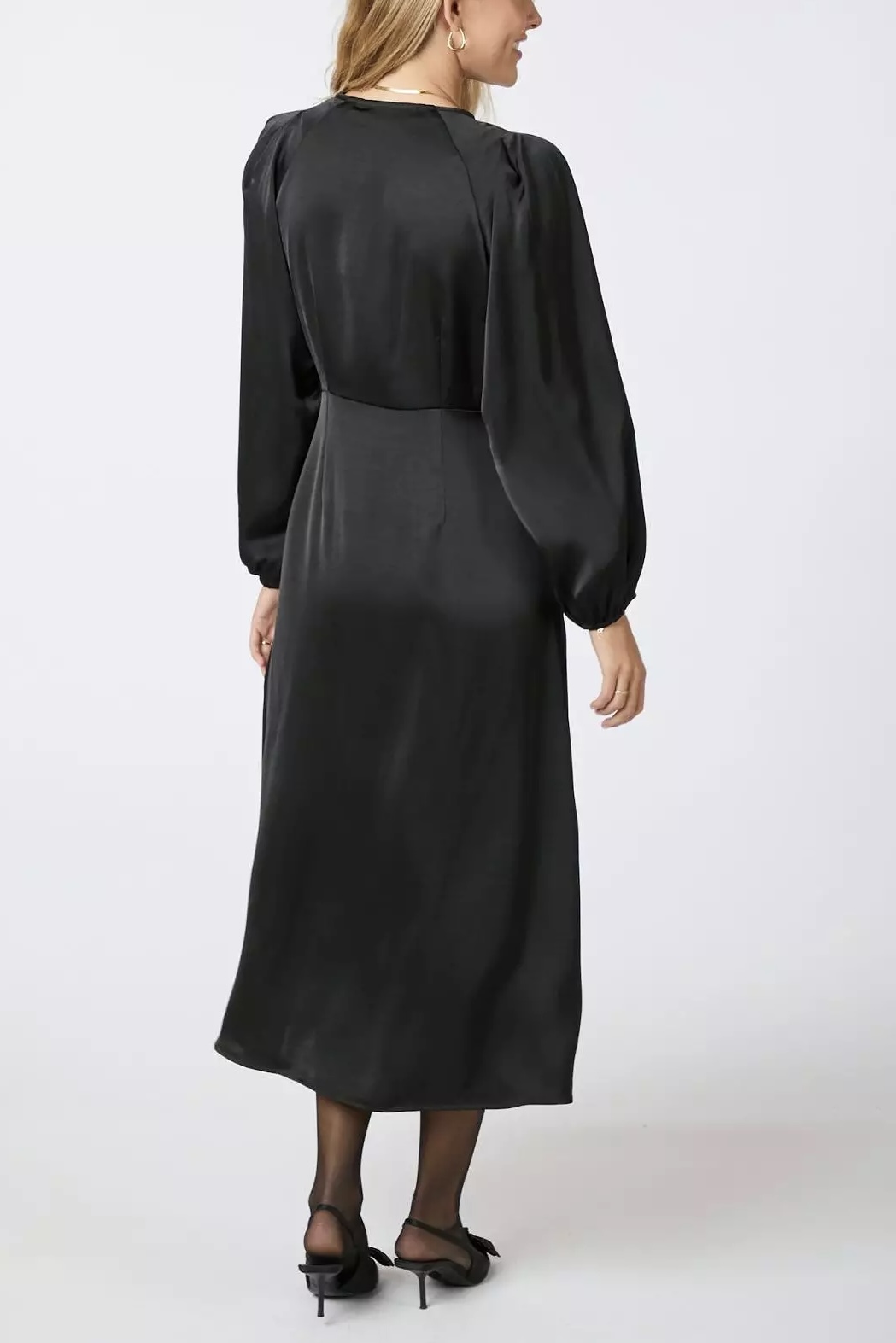 Neo Noir - Isobel Heavy Sateen Dress Black - 2