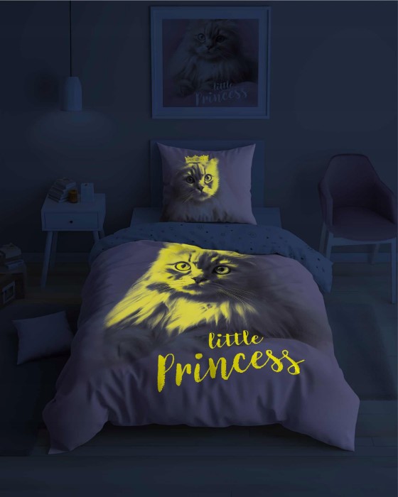 Katt Bäddset GLOW IN THE DARK Little Princess - 3