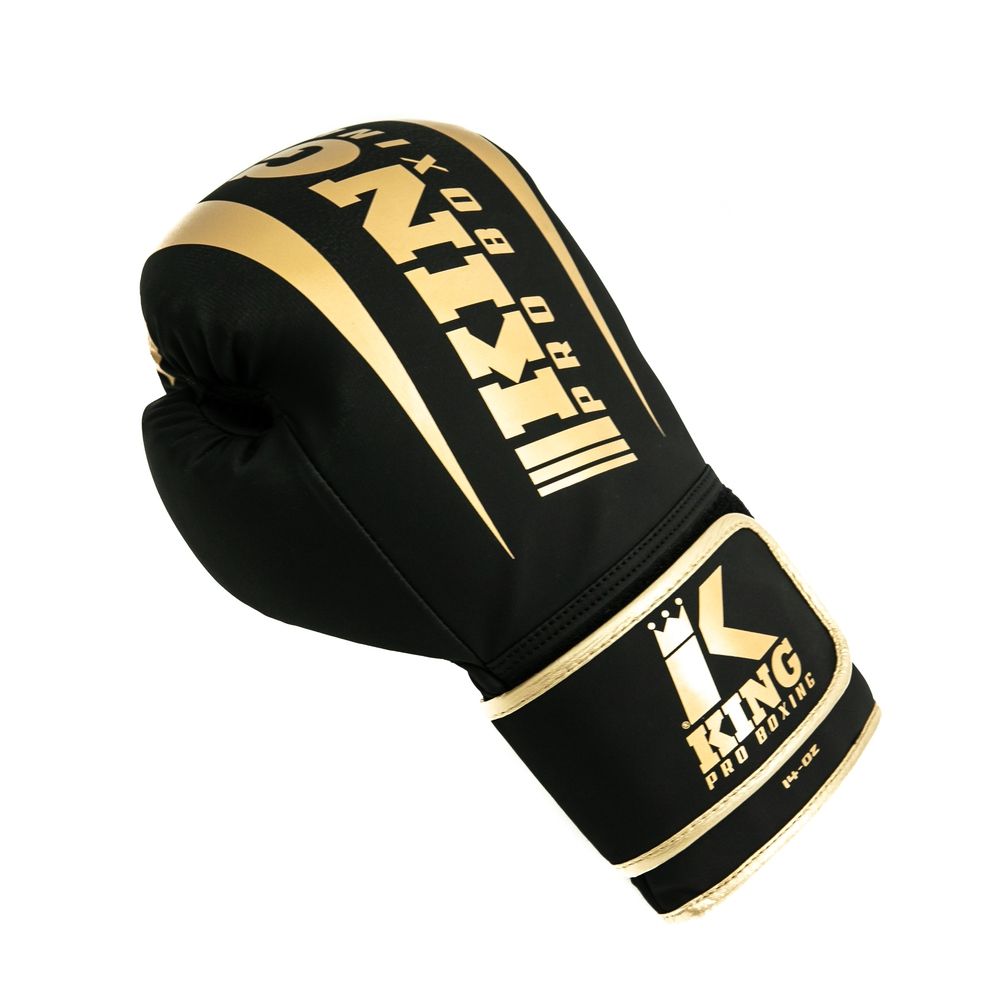 King Boxningshandske REVO-6 Svart/guld 10-16 oz - 2