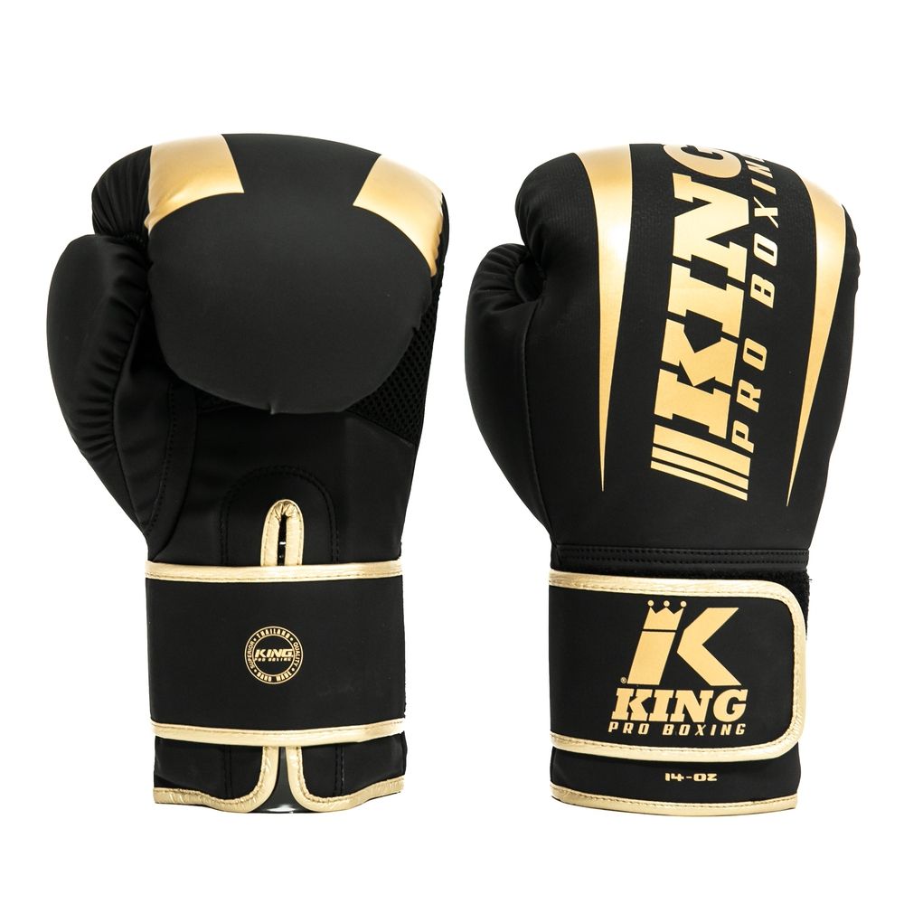 King Boxningshandske REVO-6 Svart/guld 10-16 oz - 4