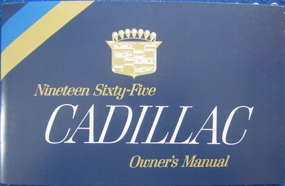 1965 Cadillac Owner's Manual