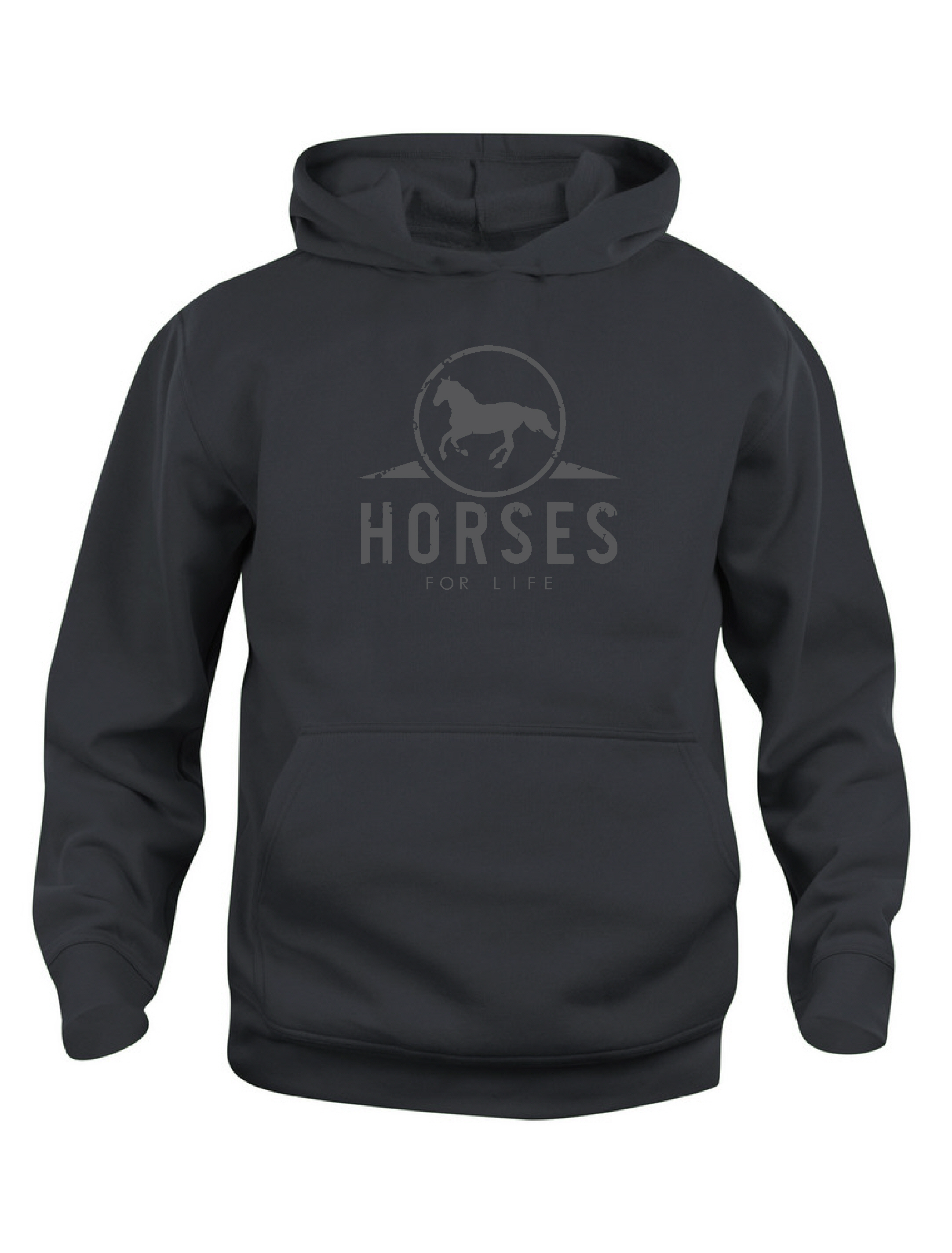 Huvtröja Barn "HORSES FOR LIFE"- Vit