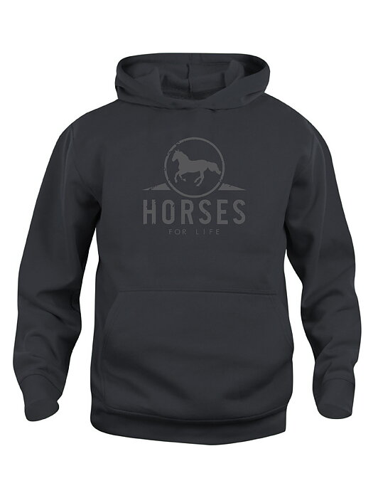 Huvtröja Barn "HORSES FOR LIFE"- Vit