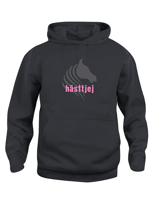 Huvtröja Barn "HÄSTTJEJ"- Svart