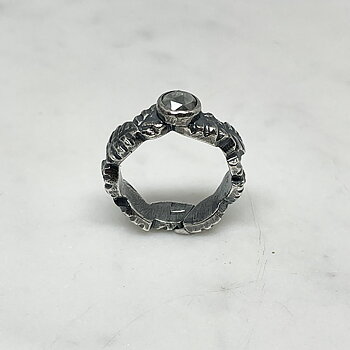 Diamantring LEAFY Rosecut diamond