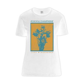 LARS WINNERBÄCK - T-SHIRT DAM, ROSOR & CHAMPAGNE (WHITE)