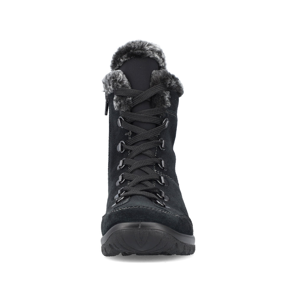 Rieker Damboots skinn Varmfodrad Svart - 6