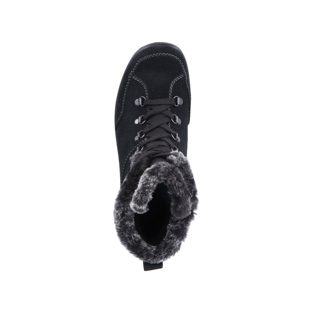 Rieker Damboots skinn Varmfodrad Svart - 4
