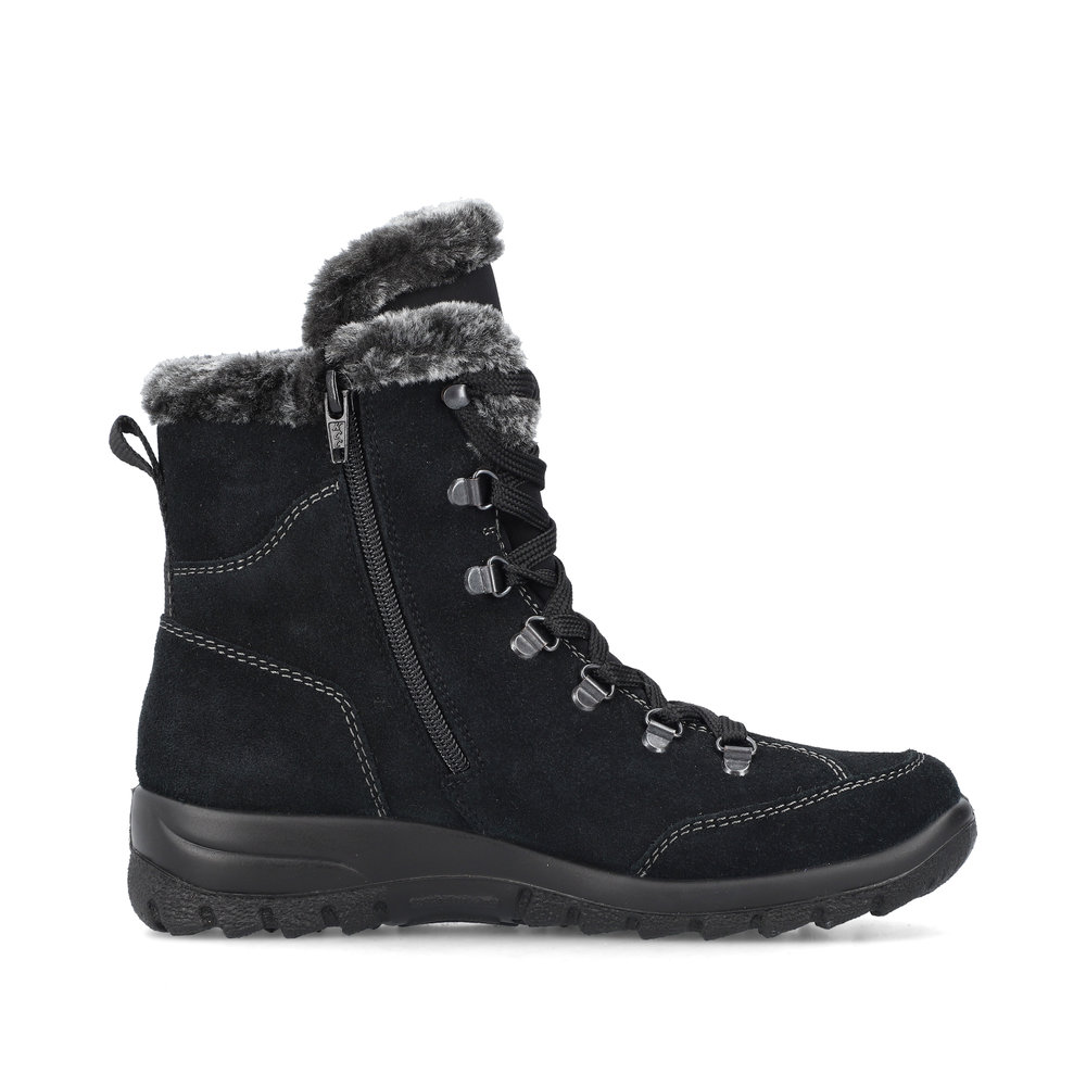 Rieker Damboots skinn Varmfodrad Svart - 2