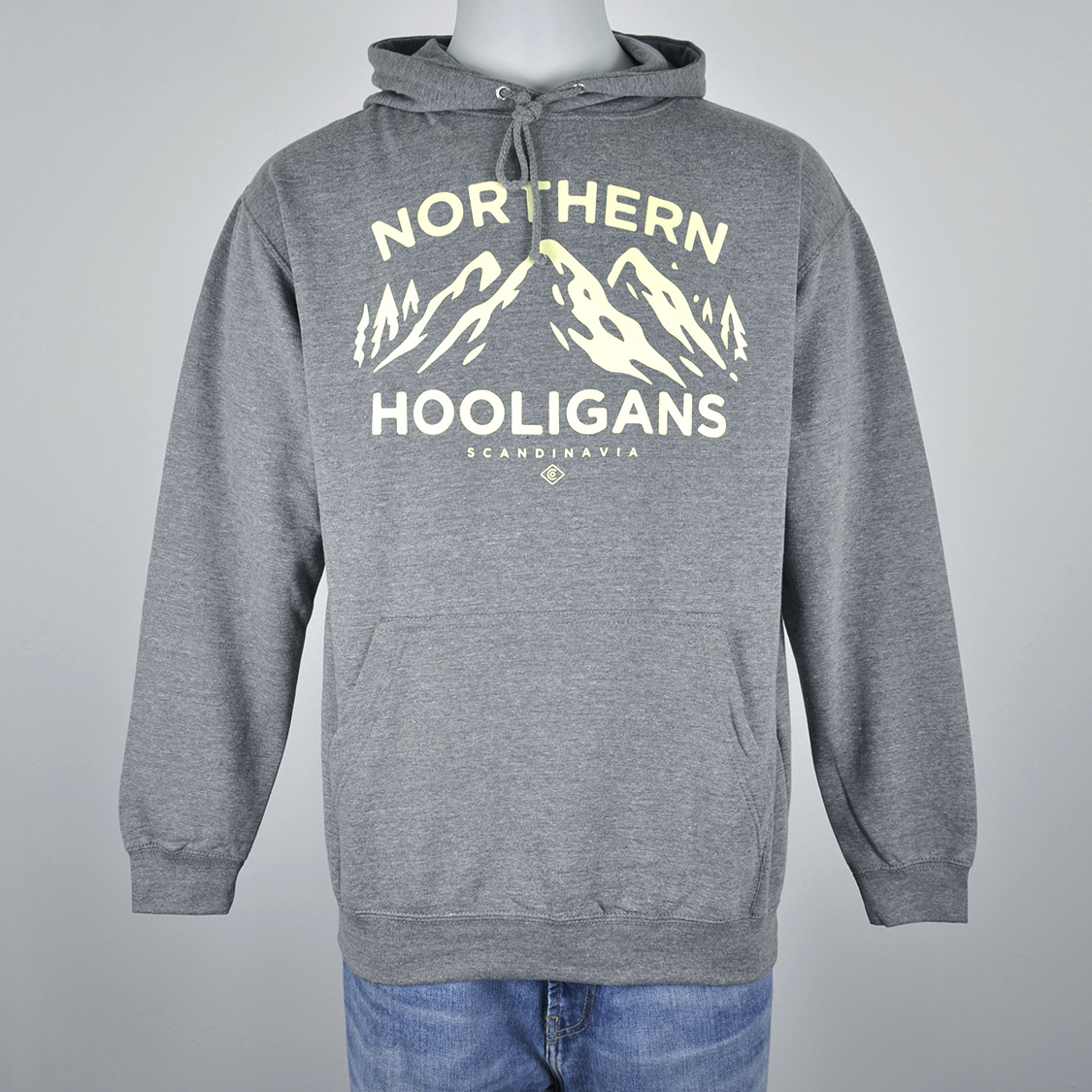 Northern Hooligans - 3 Peaks Hood Graphite Heather