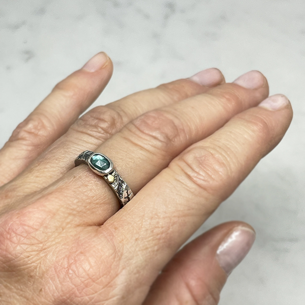 Silverring Turmalin 1 - 3