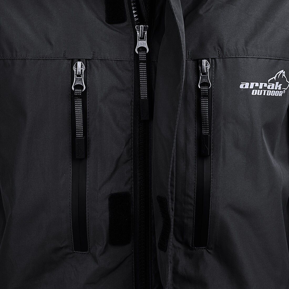 Arrak Outdoor Miesten Sadetakki - Musta - 4