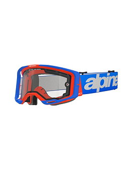 Alpinestars Goggle Vision 8 WORDMARK Dubbelglas Blå/Orange/Klart