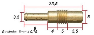 Lågfartsmunstycke Honda CB400N-CB900F-CB1100R (99103-MA1-0420)  KHS-29C042