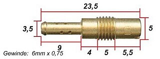 Lågfartsmunstycke Honda CB400N-CB900F-CB1100R (99103-MA1-0420)  KHS-29C042