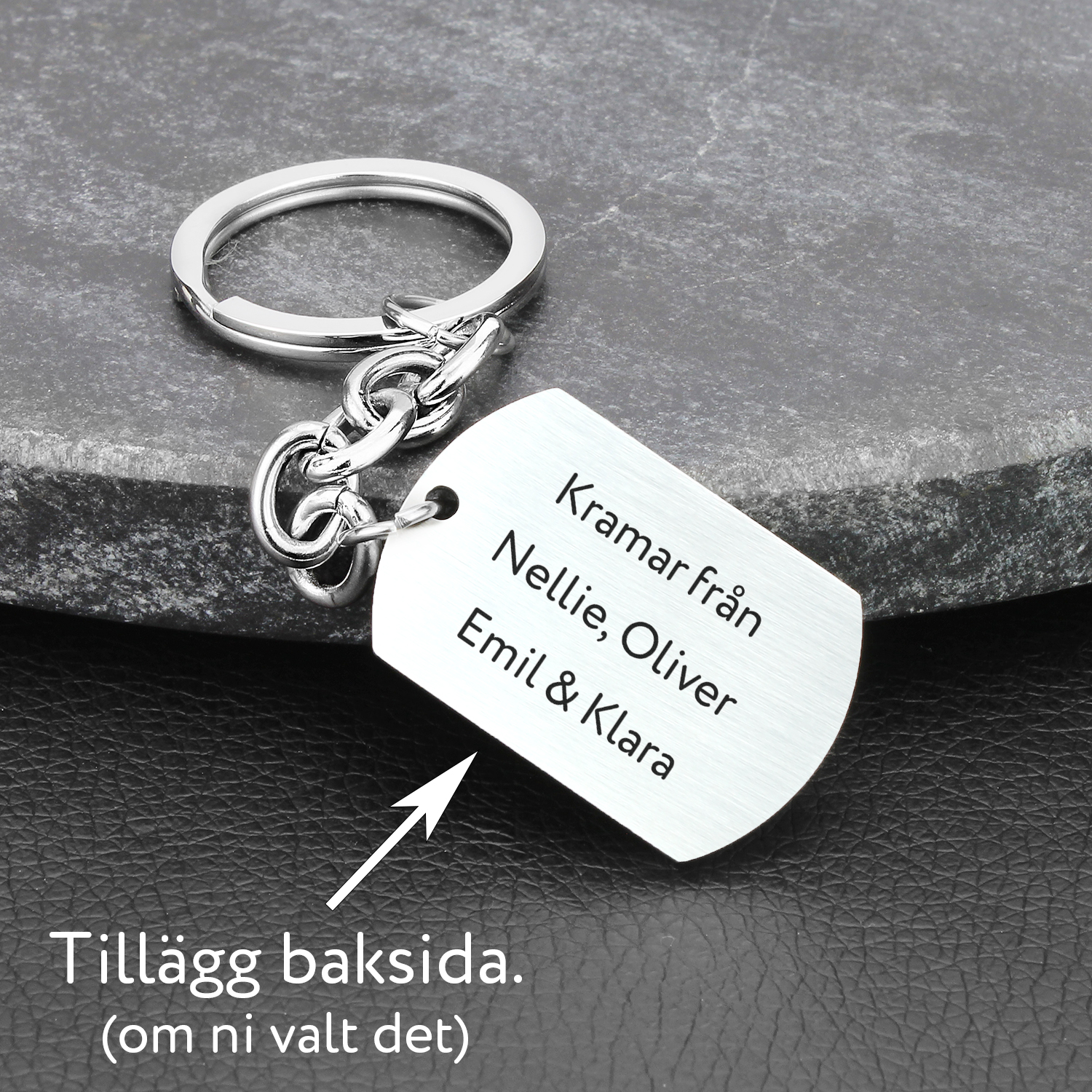 Nyckelring "Älskade Pappa/ Morfar/ Farfar. Du är bäst!" - 2