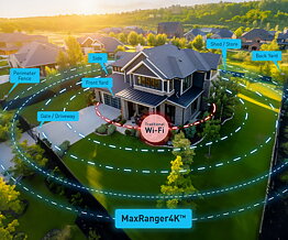 Swann MaxRanger4K™ Solar 4-Pack Camera Wireless Security System inkl 64GB SD Card Hub
