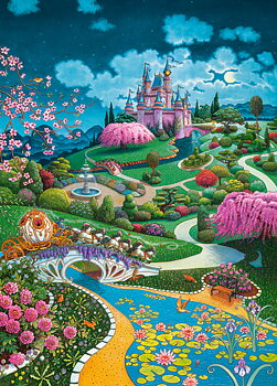 Cinderella's Castle, puslespil med 180 brikker (B-018543)