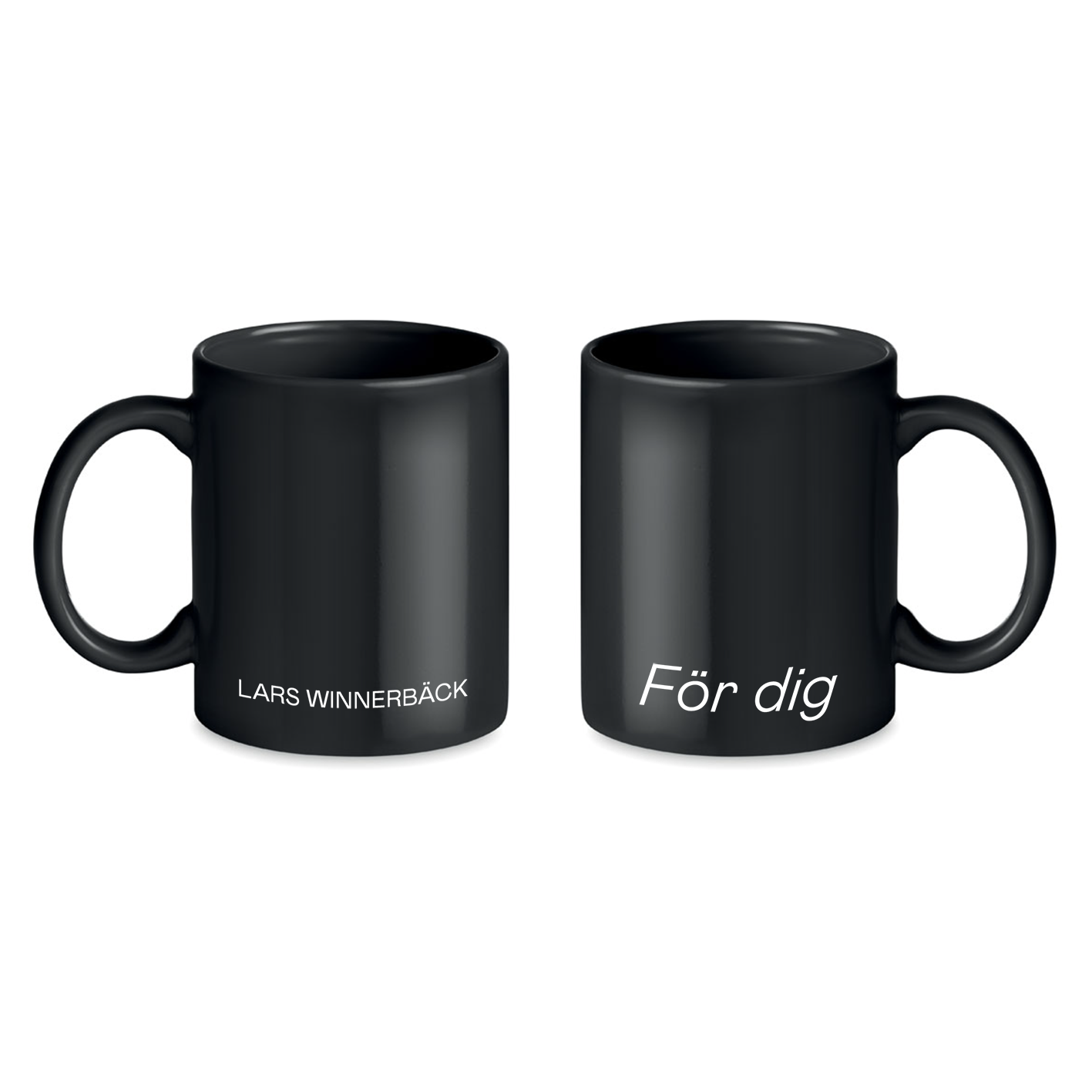 LARS WINNERBÄCK - MUGG, FÖR DIG (2-PACK)
