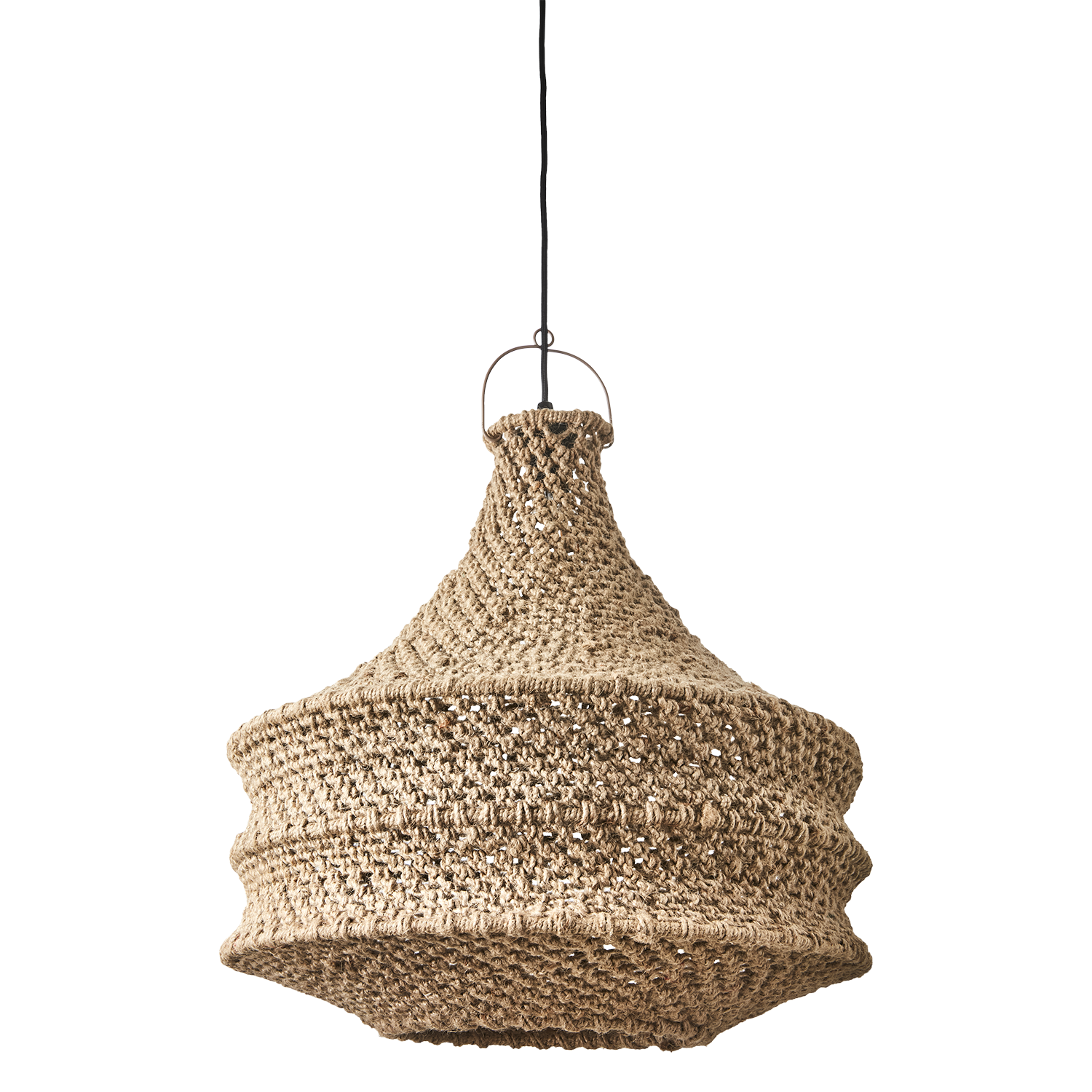 Nest, taklampa i jute från Affari of Sweden