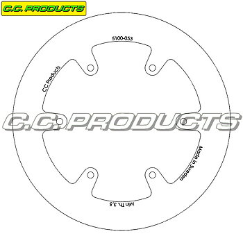 Bromsskiva Bak Triumph 24- 220 mm Solid