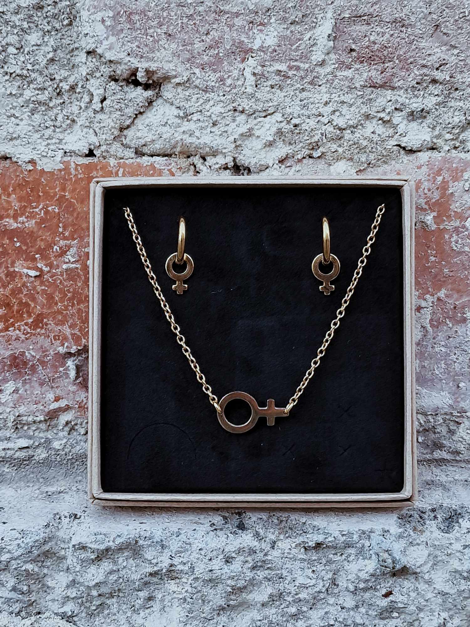 Femme "Chunky set", goldcolor