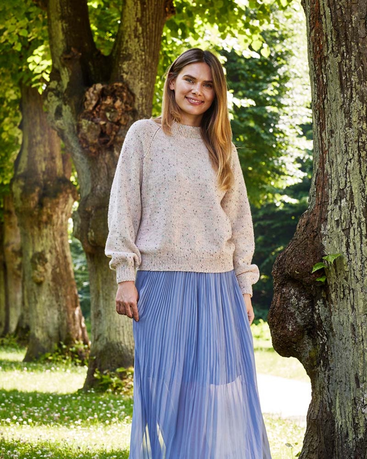 Klassisk raglantröja - Esther, Hannah,Rico Make It Tweed  8934125 PDF