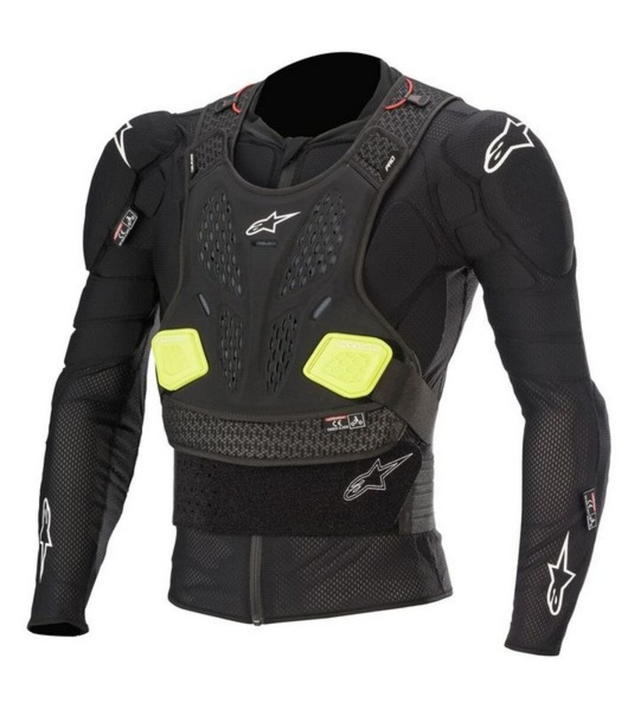 Alpinestars Skyddsjacka Bionic Pro v2 Svart/Gul Fluo