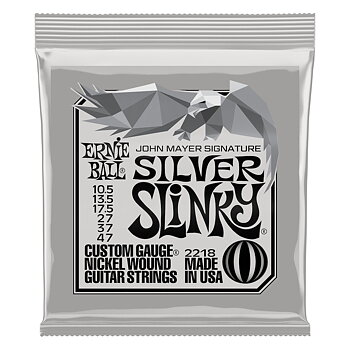Ernie Ball 2218 John Mayer Silver Slinky Signature Strings 010.5-047