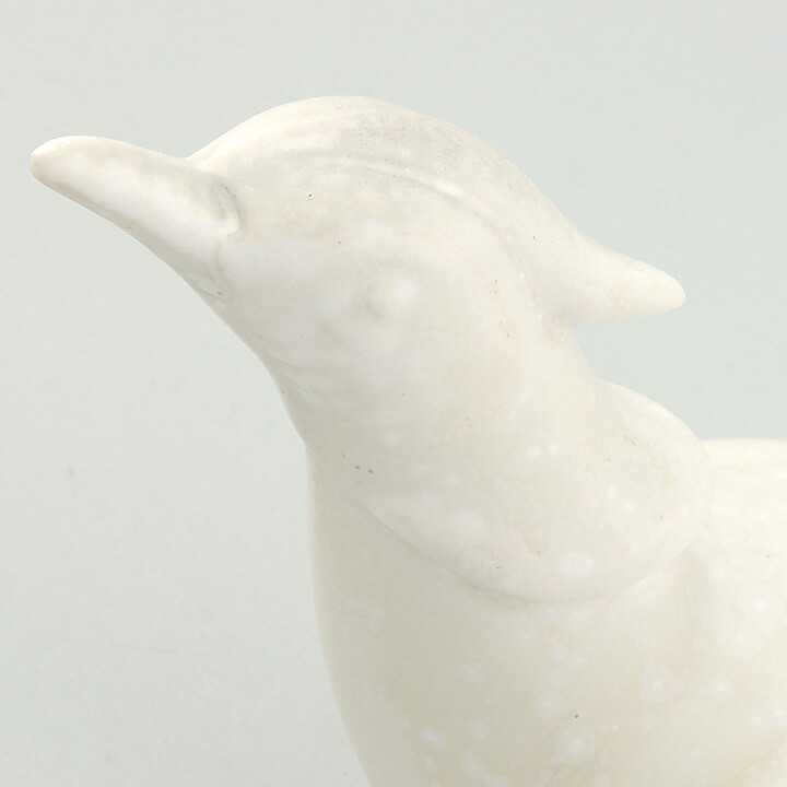 Gunnar Nylund (1954) White Bird with Streamlined Form 25 cm