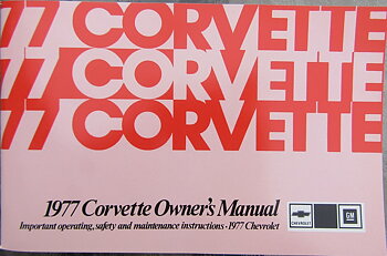 1977 Chevrolet Corvette Owners Manual