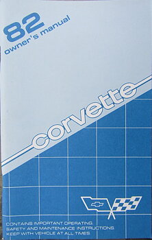 1982 Chevrolet Corvette Owners Manual