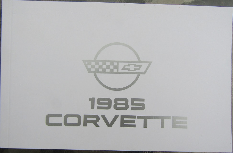 1985 Chevrolet Corvette Owners Manual