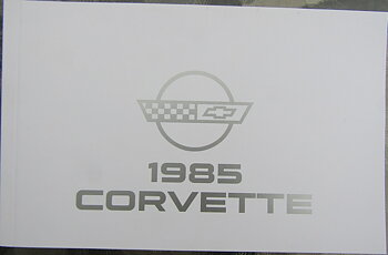 1985 Chevrolet Corvette Owners Manual
