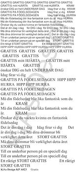 KD KP A023 -Grattis 