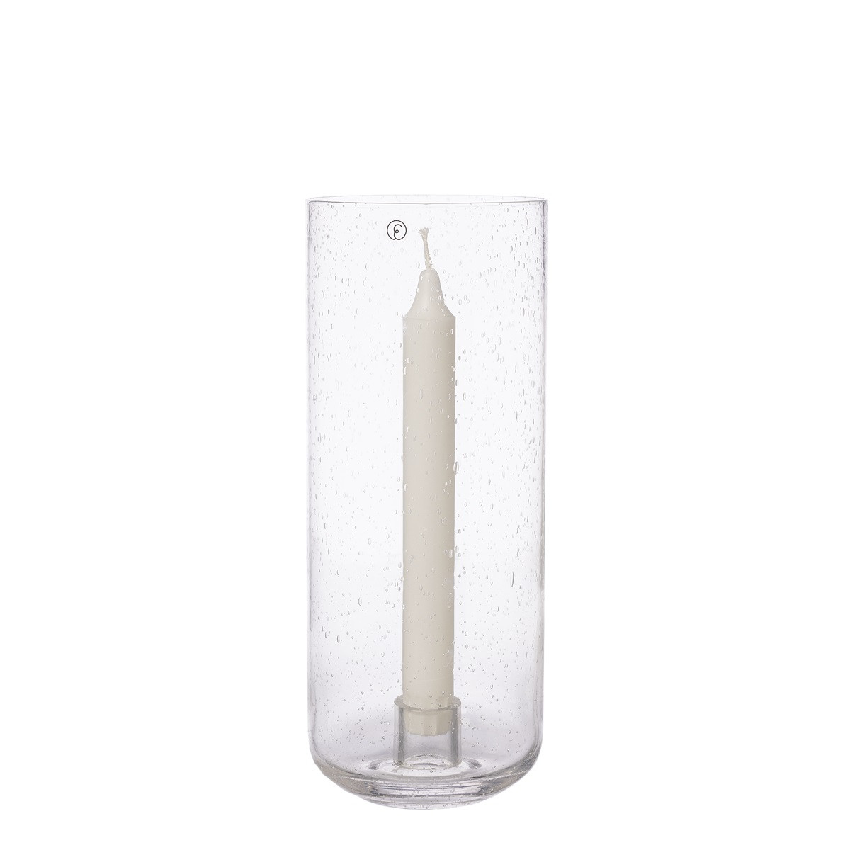 Ernst Candle Lantern - Candlestick - Lantern - Glass for crown candles - 25x11 cm - 5