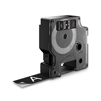 Märkband Dymo D1 19mm vit/sva
