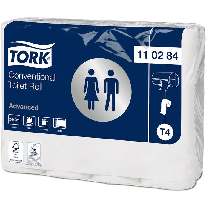 Toalettpapper T4 Adv 24/fp