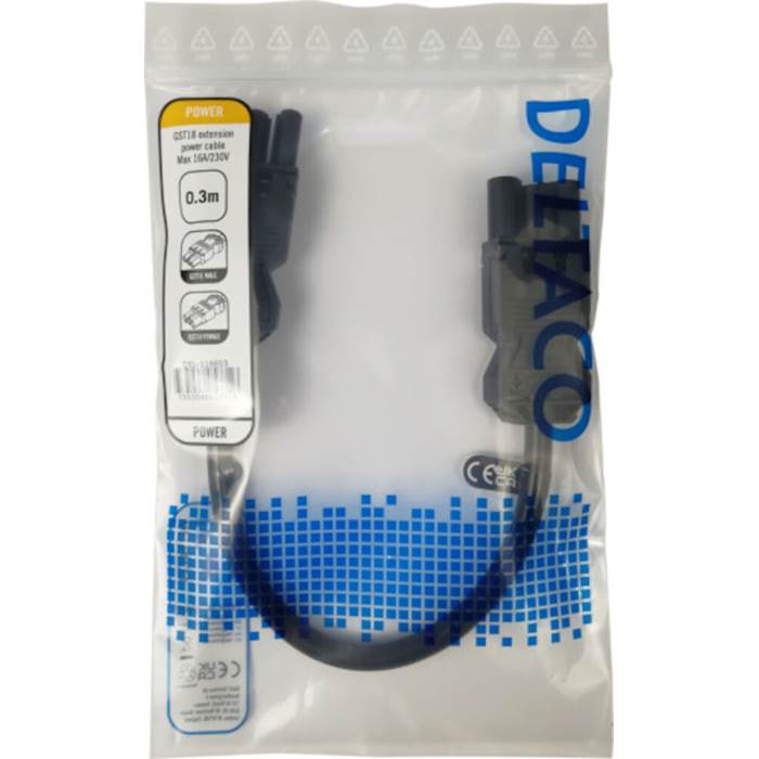 GST18kabel hane till hona 0,3m - 2