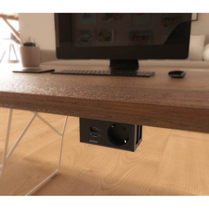 Underbordet-1eluttag + A+C USB - 3