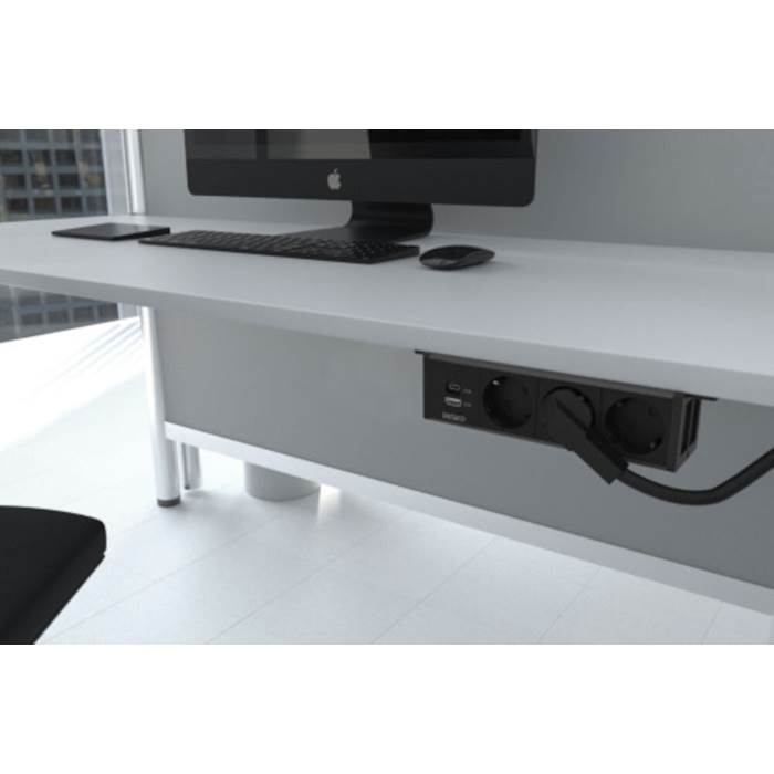 Underbordet-3eluttag + A+C USB - 4
