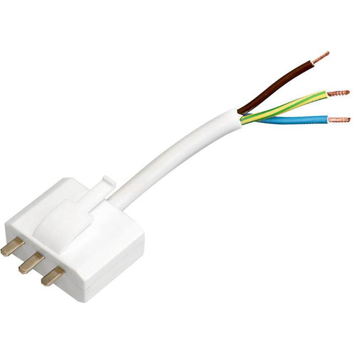 Takkontakt DCL 20cm kabel Jord