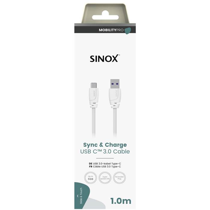 USB-A - USB-C kabel 1m vit - 2