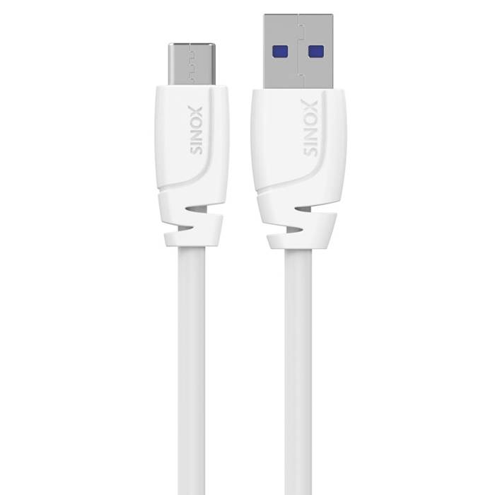 USB-A -USB-C kabel 2m vit