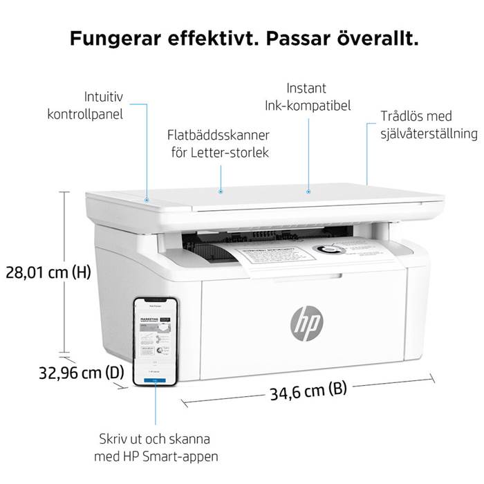 Skrivare HP LaserJet MFP M140w - 2