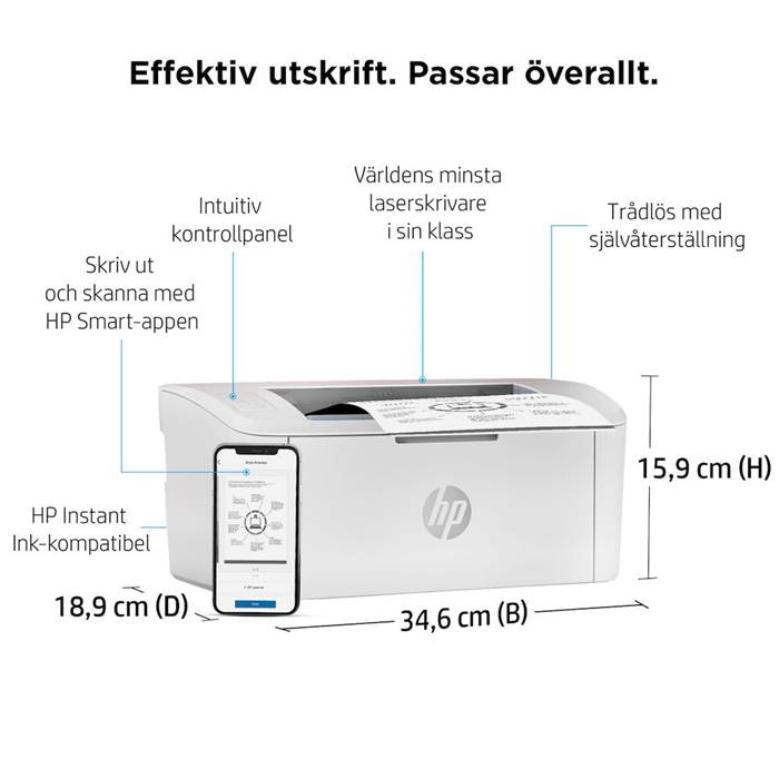 Skrivare HP LaserJet M110w - 2