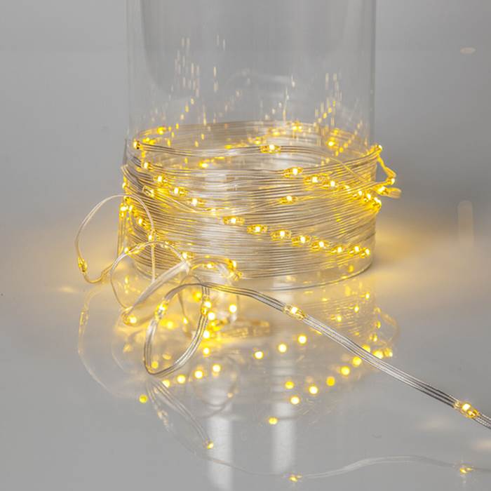 Ljusslinga LED 15m Tra/Vit