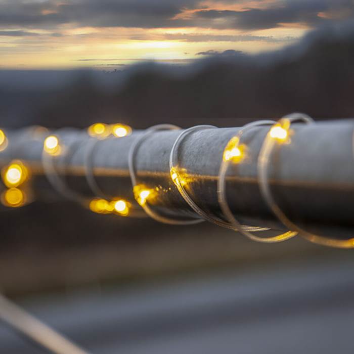 Ljusslinga LED 15m Tra/Vit - 2