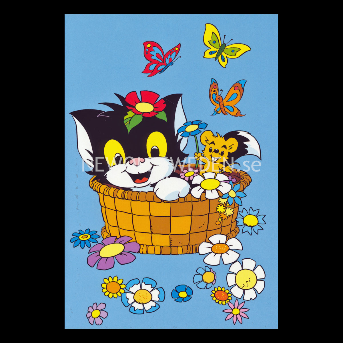 Grattiskort BAMSE - KATTEN JANSON Dubbelkort med kuvert - 999 - 2